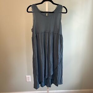 My Story Blue Layered Sleeveless Dress